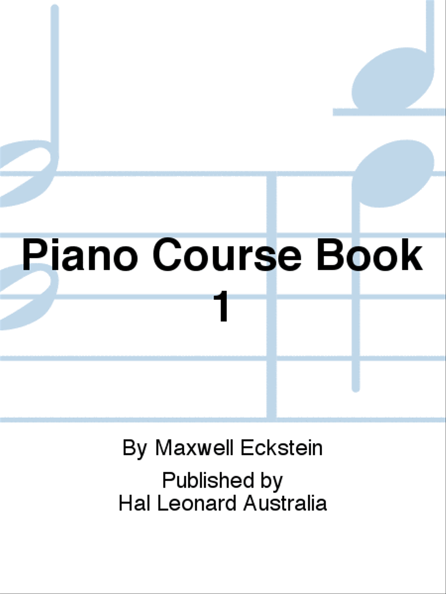 Eckstein Piano Course Book 1 Piano Method scores gallery preview page 1