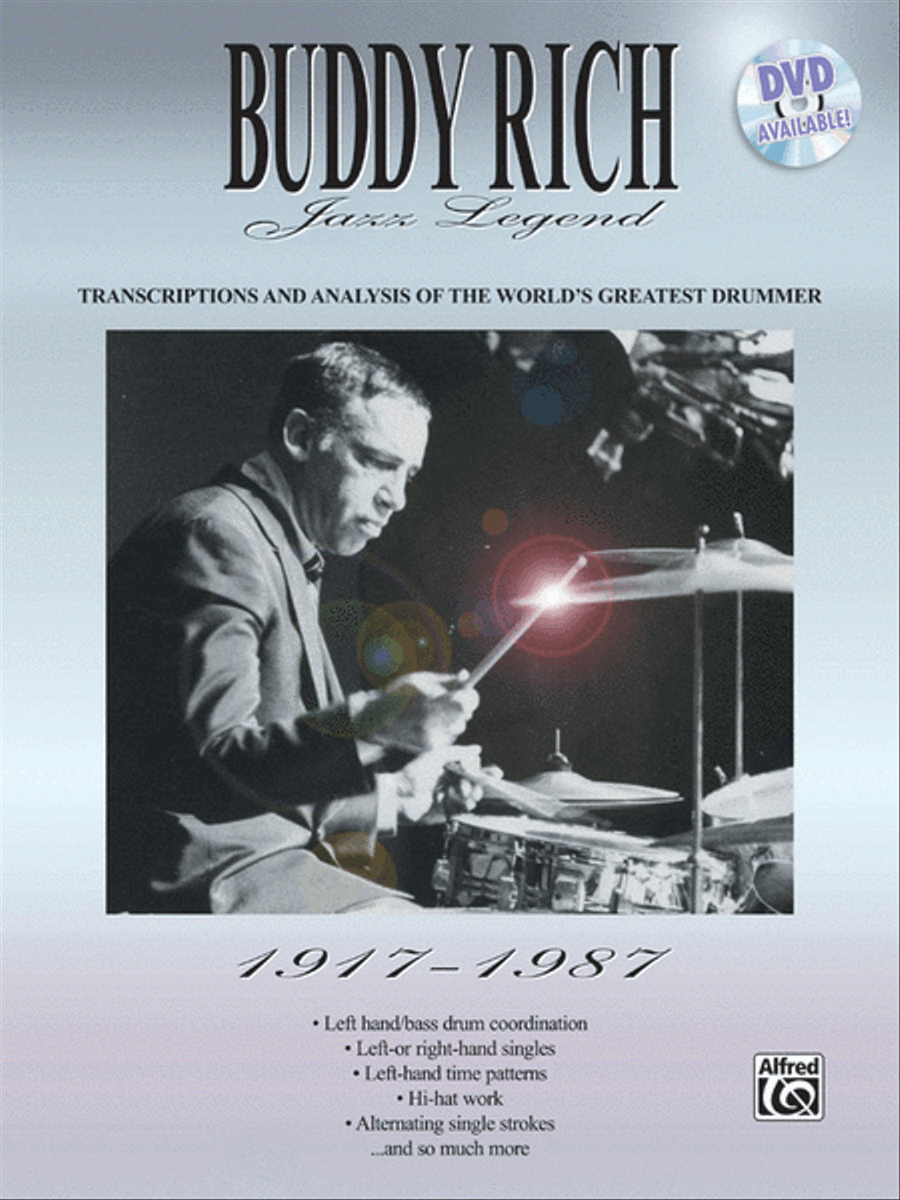 Buddy Rich -- Jazz Legend (1917-1987) by Buddy Rich Drum Set - Sheet Music