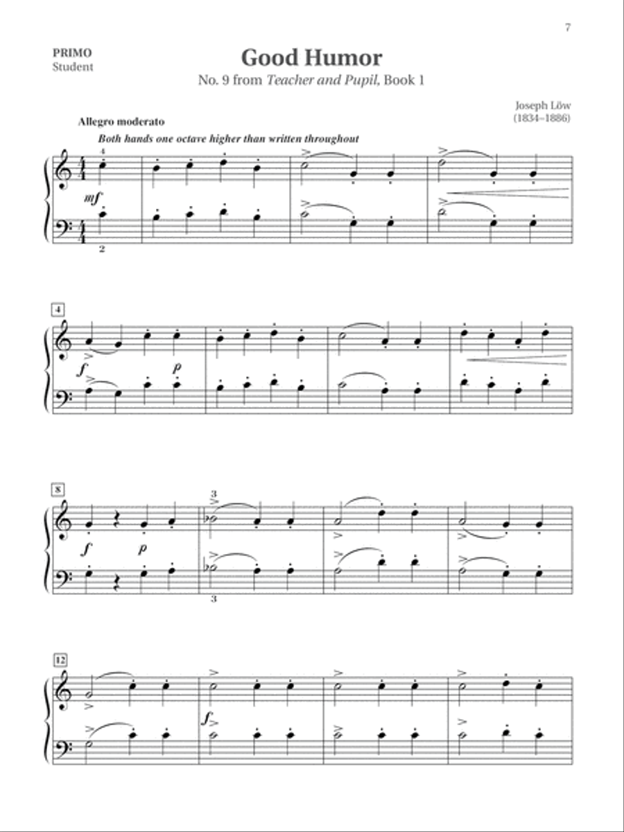 Easy Classical Piano Duets for Teacher and Student, Book 2 Small Ensemble scores gallery preview page 9