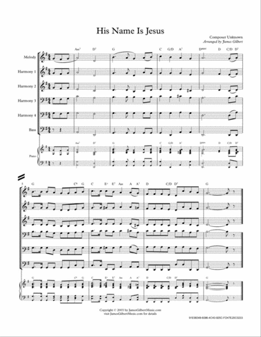 His Name Is Jesus His Name Is Jesus Small Ensemble scores gallery preview page 2