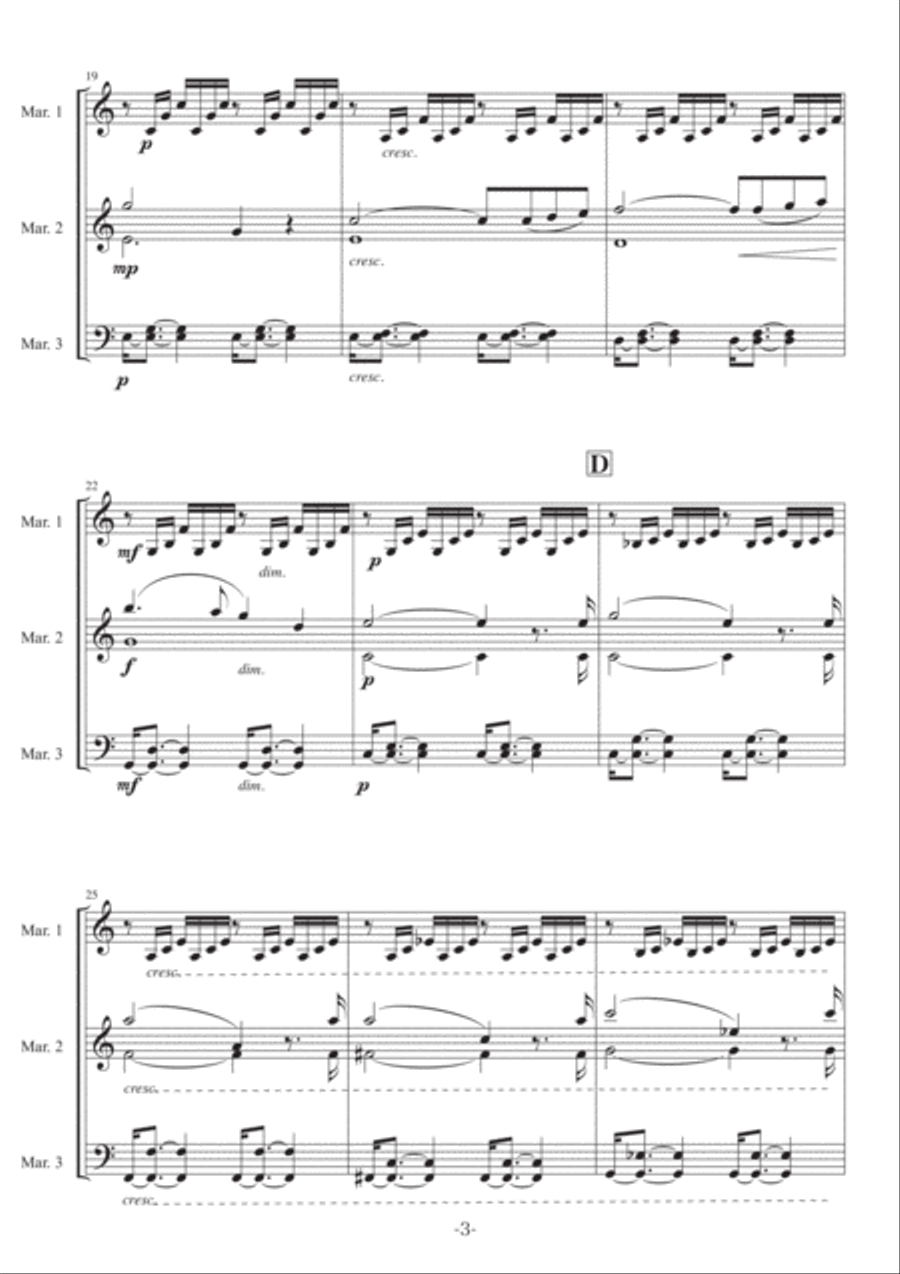 Ave Maria Percussion Ensemble scores gallery preview page 3
