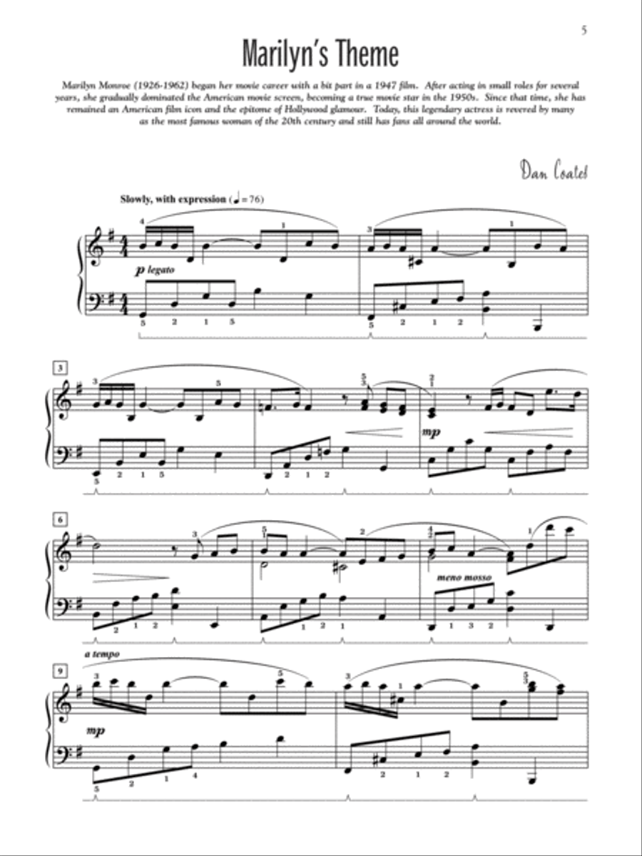 Hollywood Dreams Piano Method scores gallery preview page 3