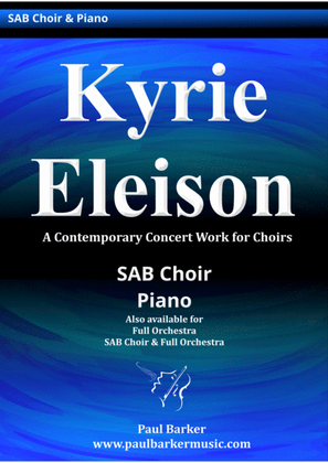 Kyrie Eleison (SAB Choir/Piano)
