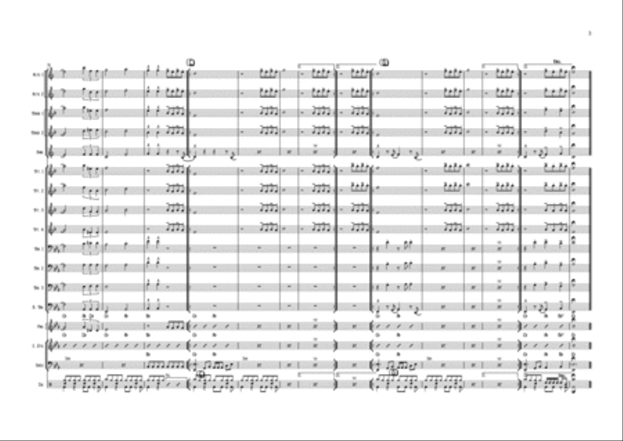 In The Midnight Hour Jazz Ensemble scores gallery preview page 3