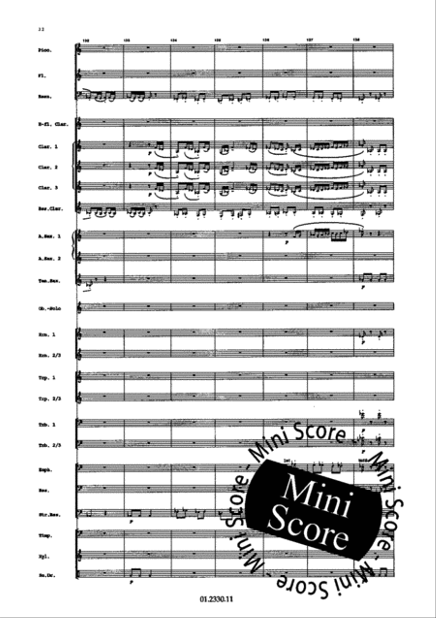 Concerto Pour Harmonica Concert Band scores gallery preview page 28