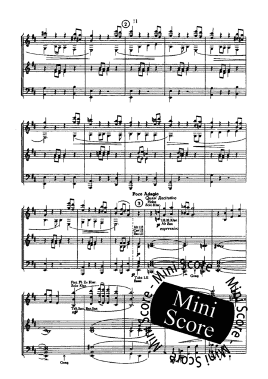 Prelude,Dialogue et Variations Concert Band scores gallery preview page 13