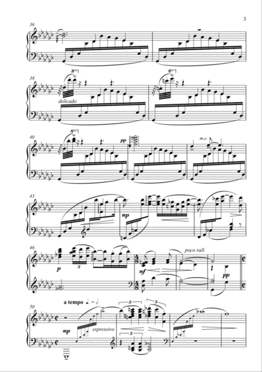 Ciclo das Águas (Water Cycle) - Piano Solo Piano Solo scores gallery preview page 6