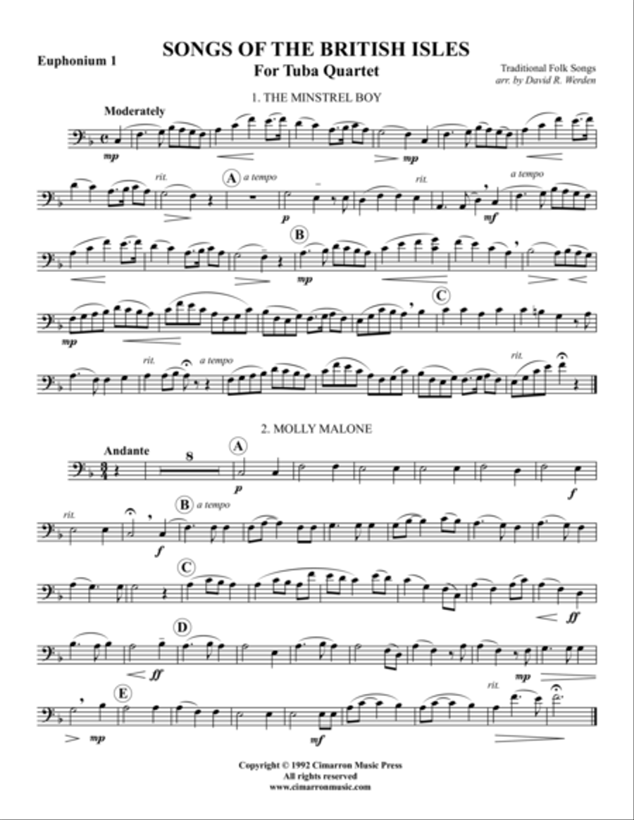 Songs of the British Isles EETT scores gallery preview page 6