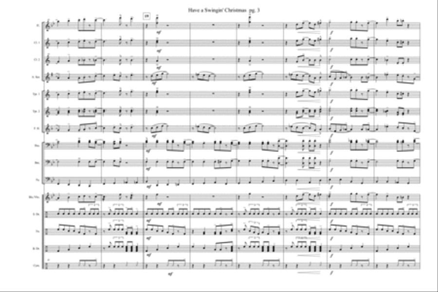 Have A Swingin' Christmas Marching Band scores gallery preview page 4
