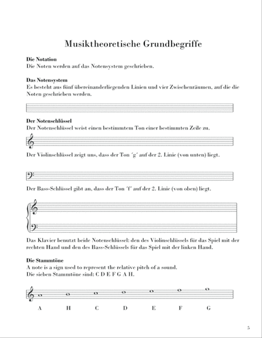 Klassische Klavier Easy Piano scores gallery preview page 5