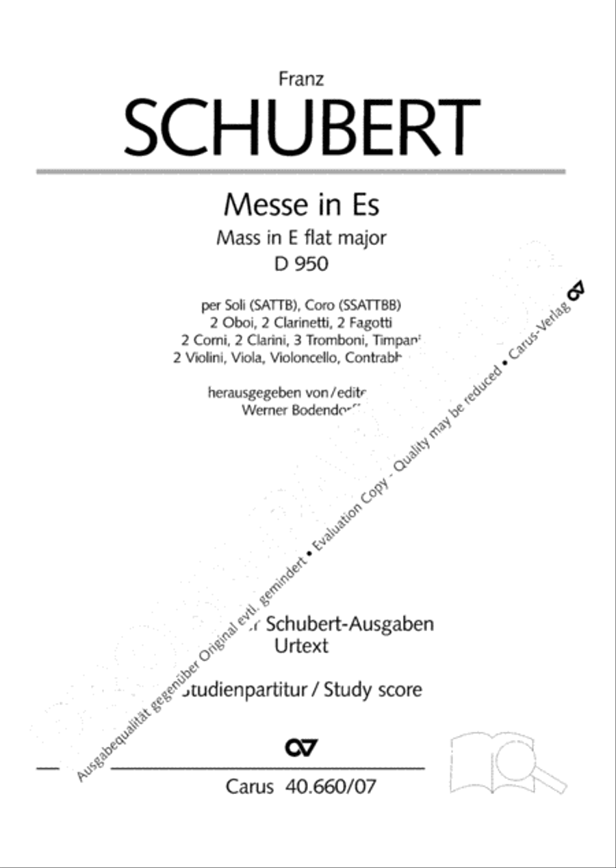 Mass in E flat major (Messe in Es) image number null