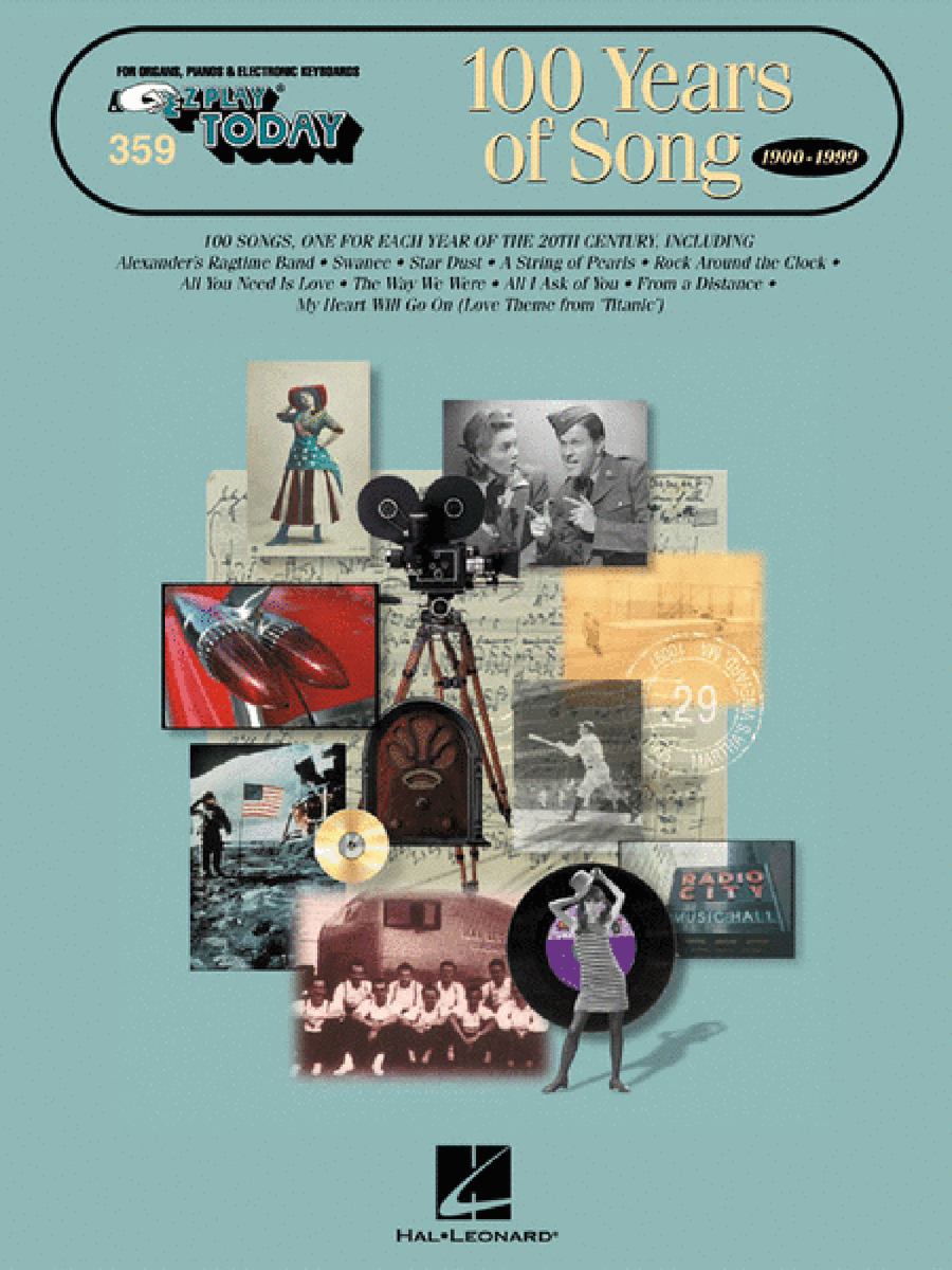 One Hundred Years of Song Electronic Keyboard scores gallery preview page 1