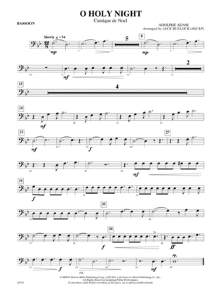 O Holy Night (Cantique de Noel): Bassoon