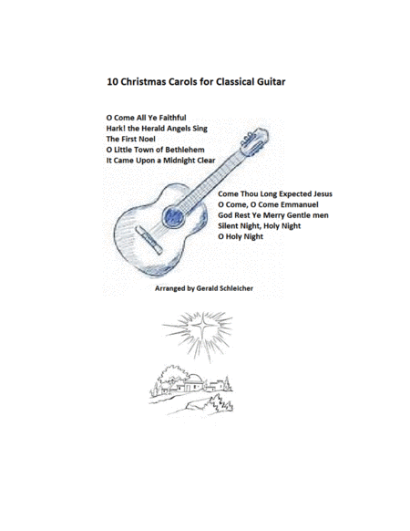 Ten Christmas Carols for Classical Guitar image number null