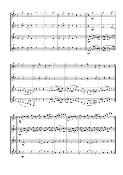 Swan Lake Waltz for Clarinet Quartet image number null