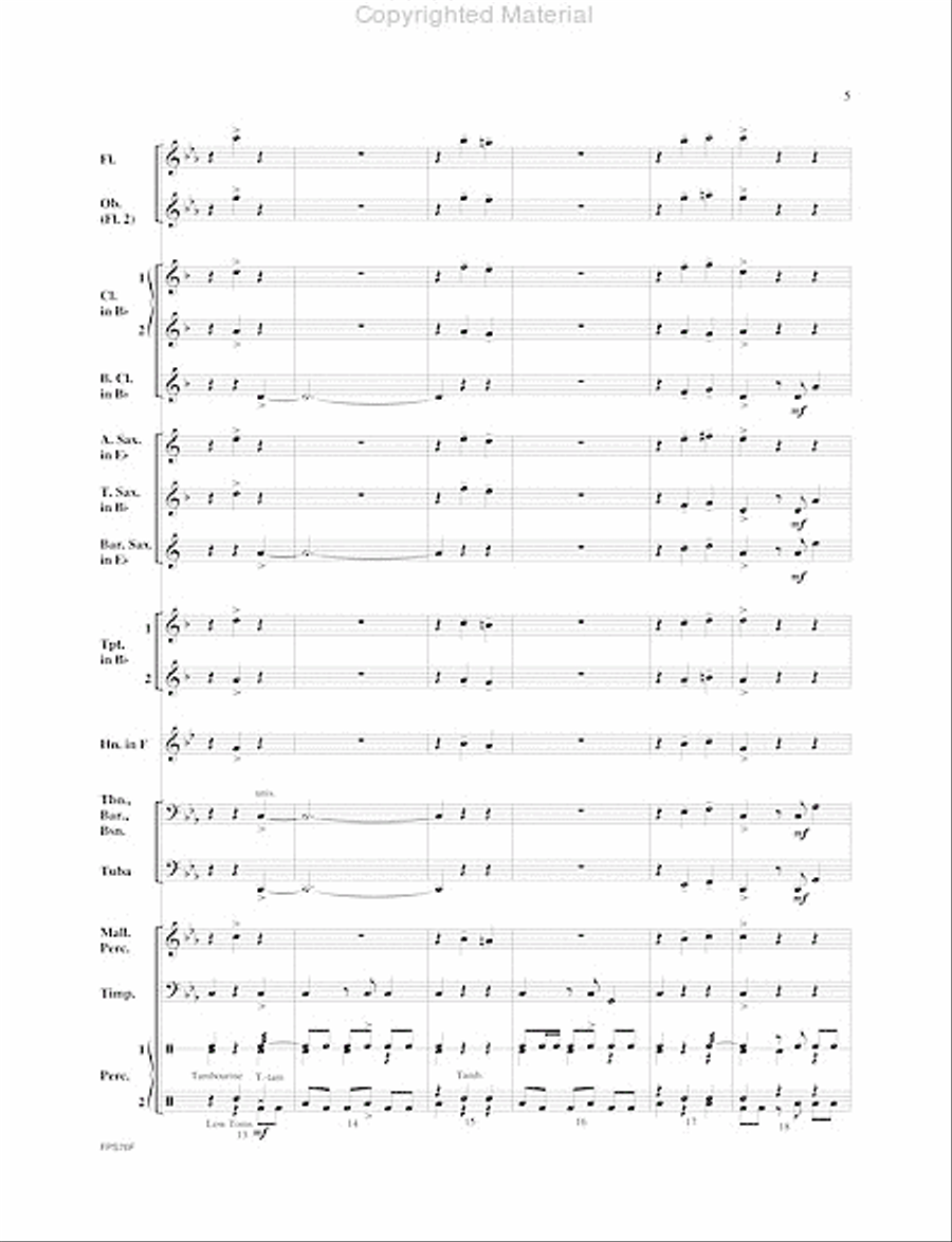Huron Trail Huron Trail Concert Band scores gallery preview page 6