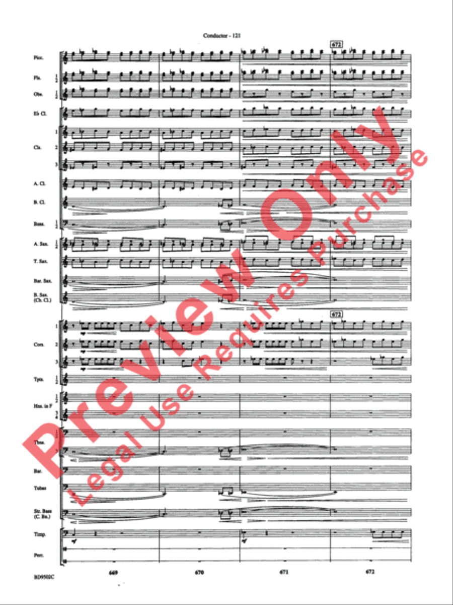 Symphony No. 3 for Band Symphony No. 3 for Band Concert Band scores gallery preview page 124