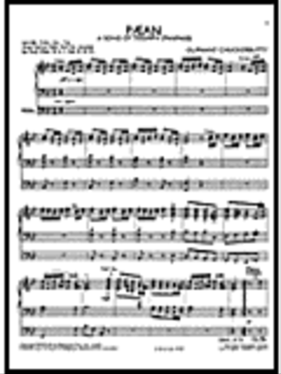Paean Fanfare Organ scores gallery preview page 1