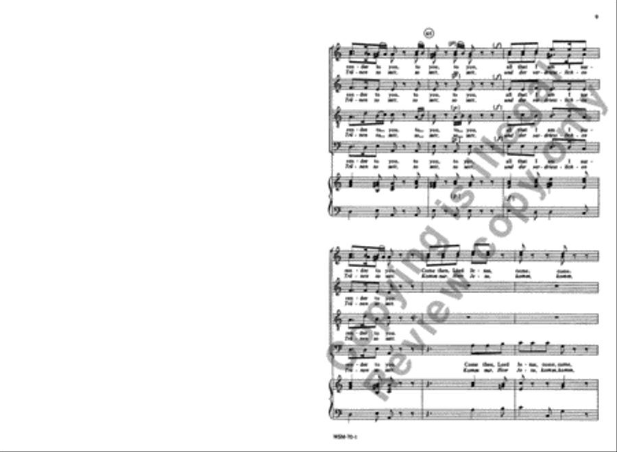 Dearest Lord Jesus, Why Are You Delaying SSATB scores gallery preview page 8