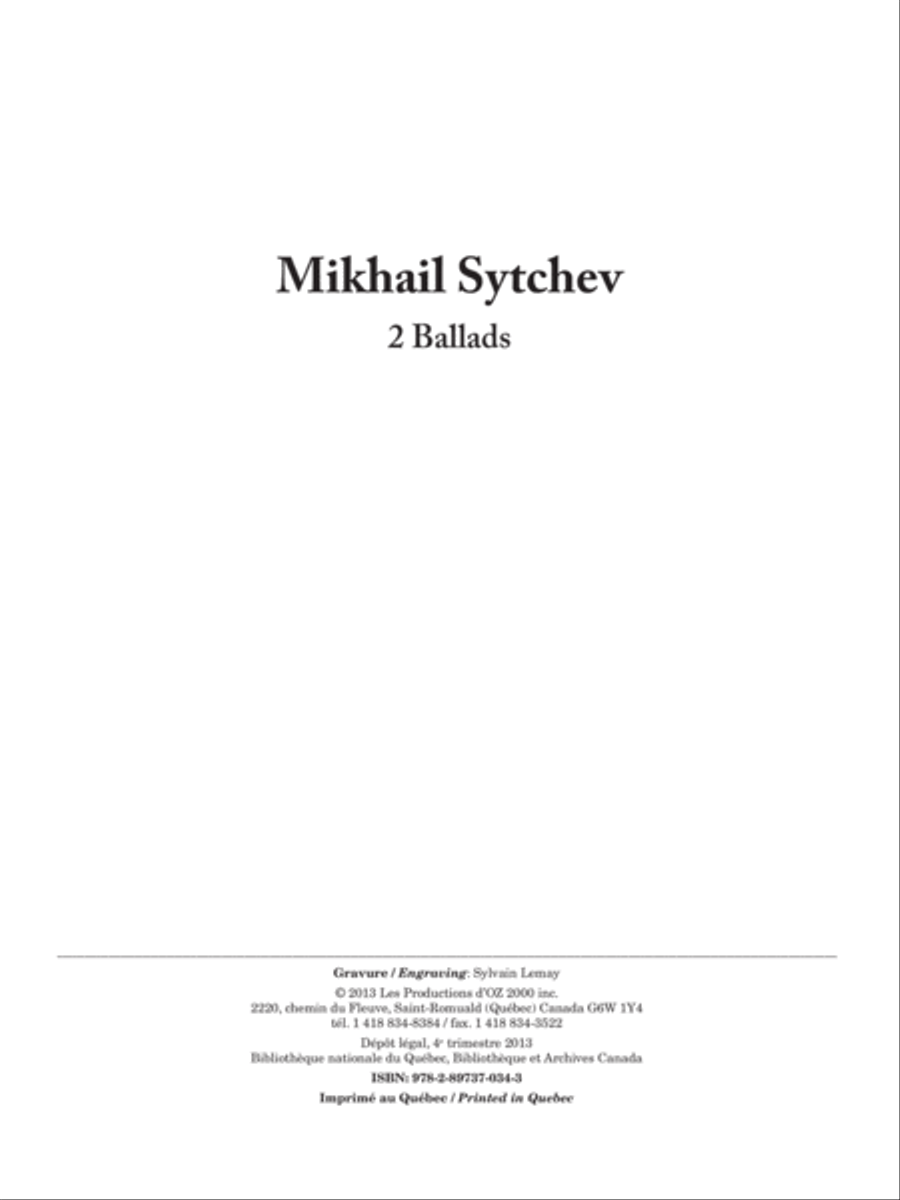 2 Ballads Classical Guitar scores gallery preview page 1