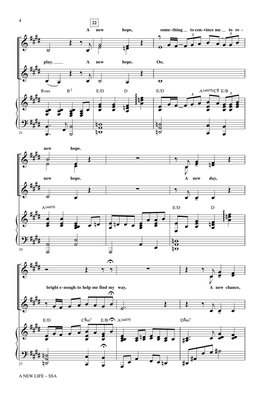 A New Life (from Jekyll & Hyde) SSA scores gallery preview page 3