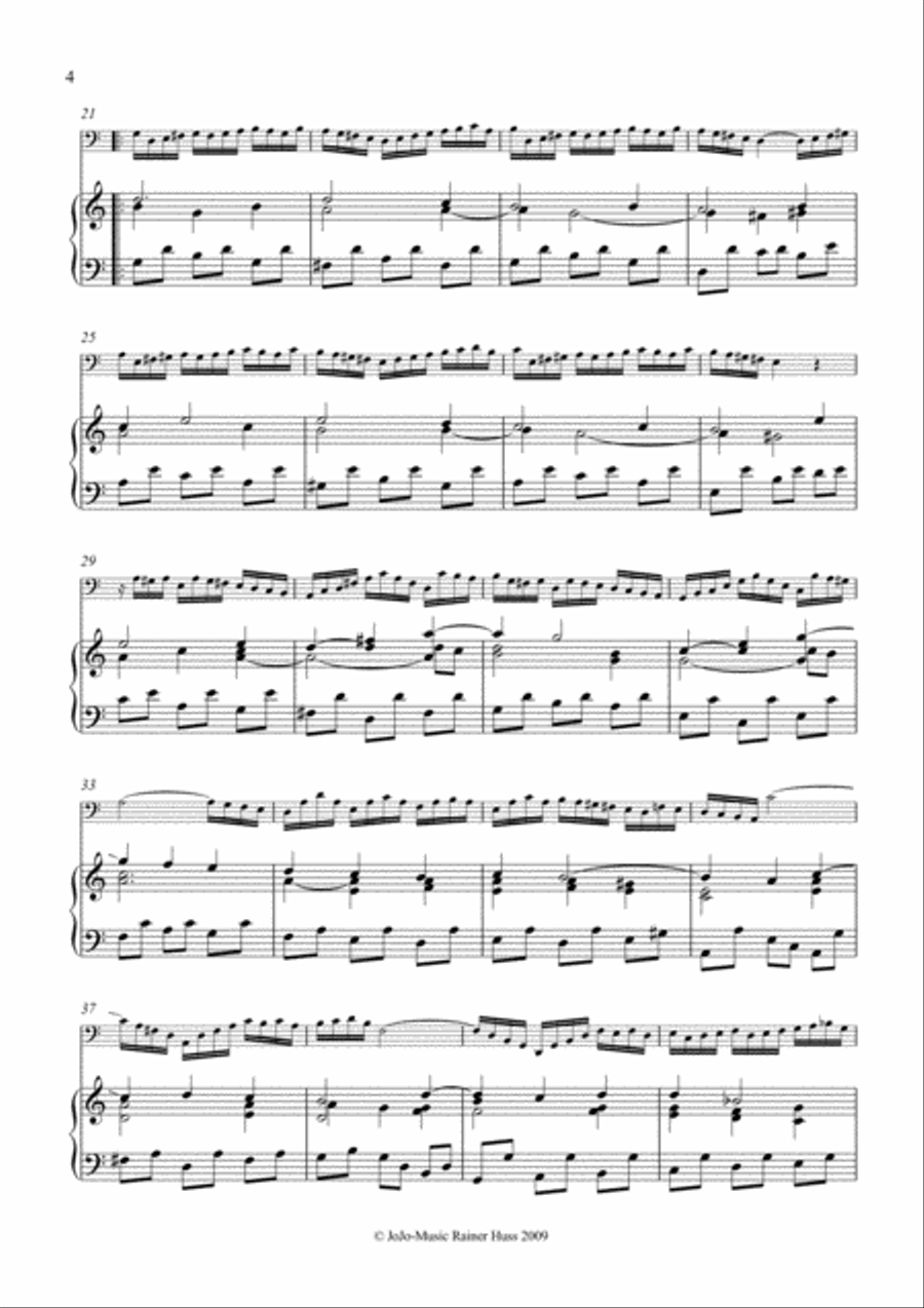 J.S.Bach Sonata in C, BWV 1033 Small Ensemble scores gallery preview page 5