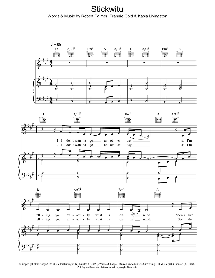 Stickwitu Acoustic Guitar scores gallery preview page 1