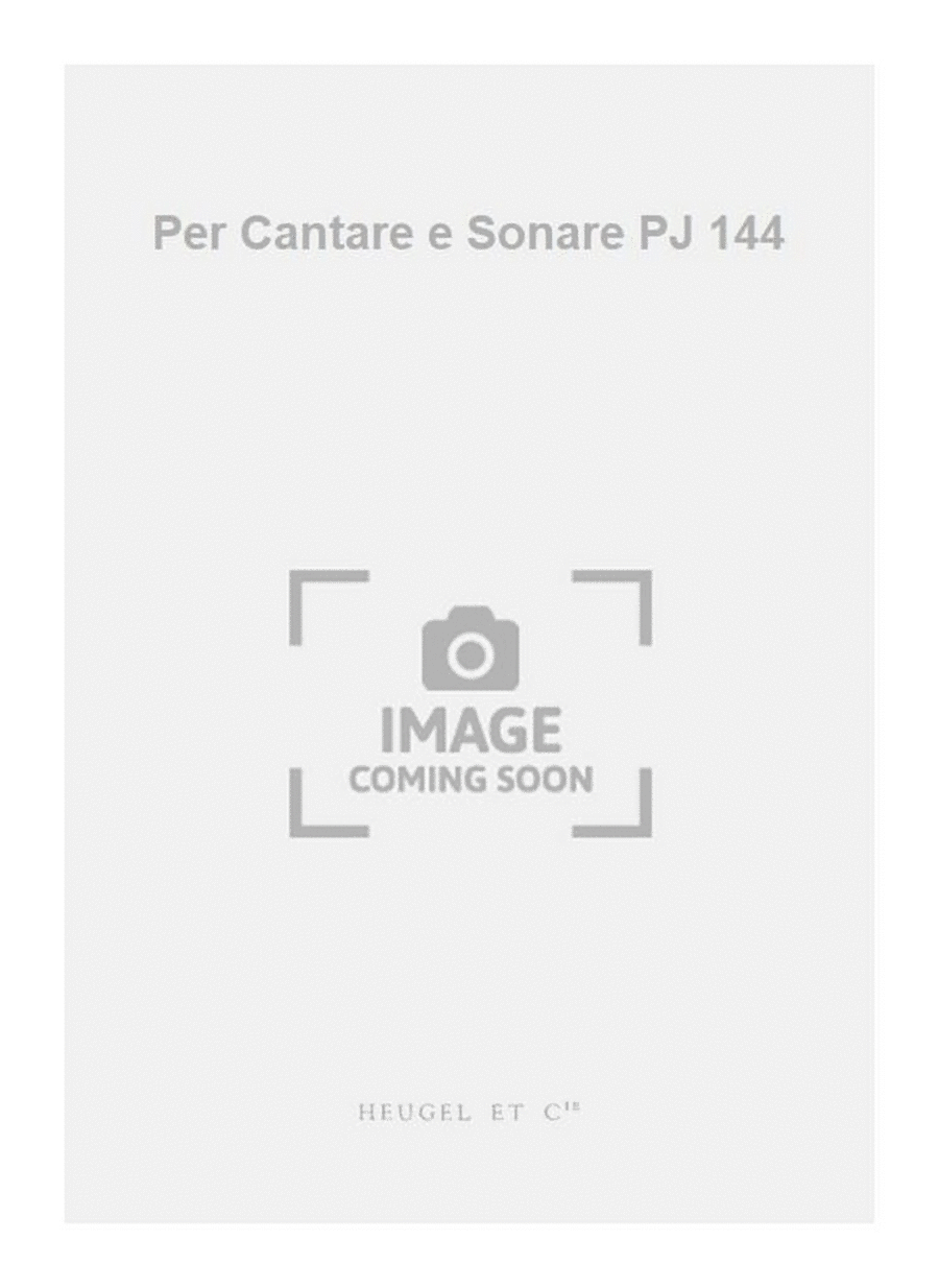 Per Cantare e Sonare PJ 144 Voice scores gallery preview page 1