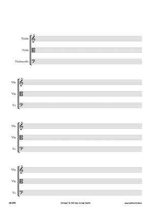 Manuscript Paper - String Trio