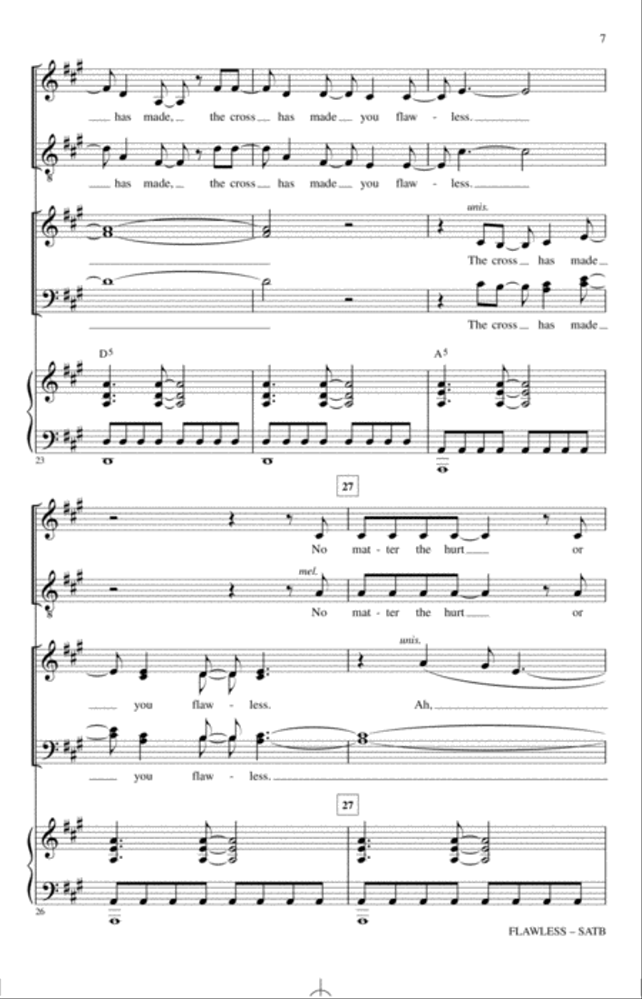Flawless 4-Part scores gallery preview page 6