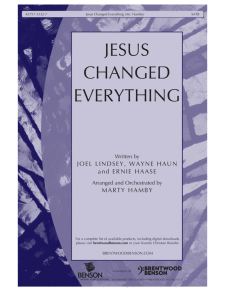 Jesus Changed Everything (Accompaniment CD) image number null
