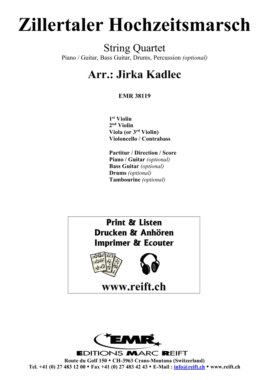 Zillertaler Hochzeitsmarsch Cello scores gallery preview page 1