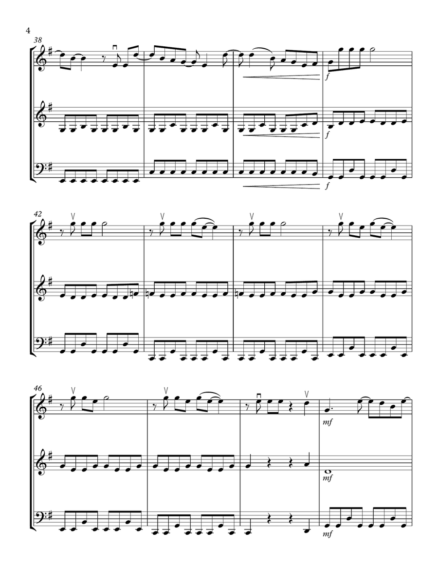 I Gotta Feeling String Trio scores gallery preview page 4