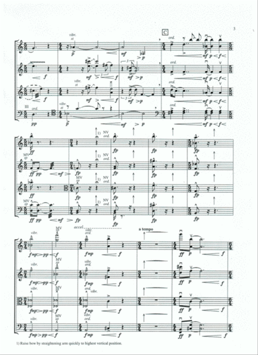 Moving Between - Score Only String Quartet scores gallery preview page 5