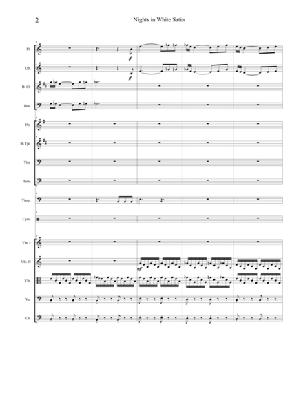 Nights In White Satin - Score and Parts image number null
