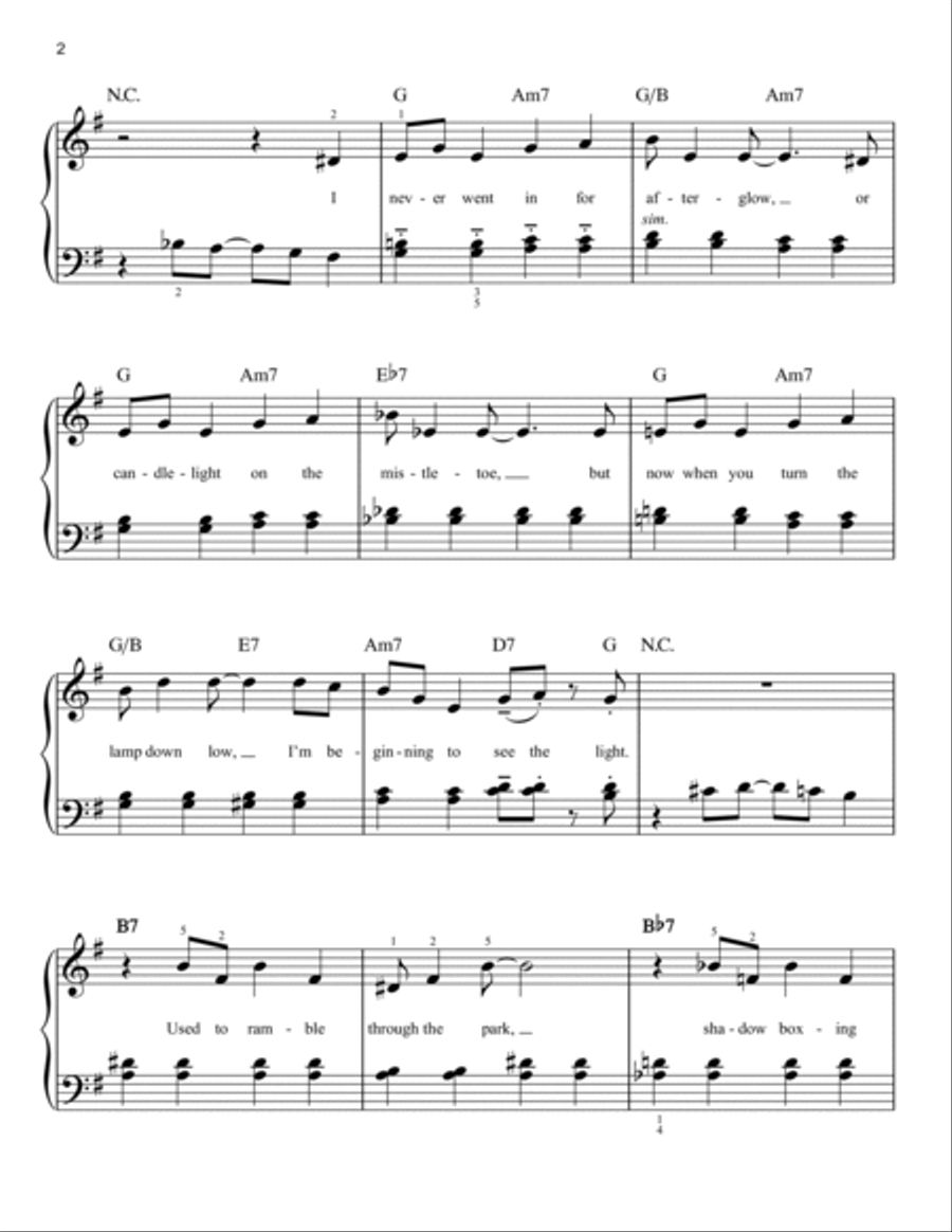 I'm Beginning To See The Light (arr. Phillip Keveren) Easy Piano scores gallery preview page 2