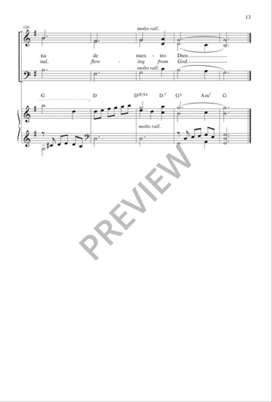Que Esta Iglesia Sea Un Árbol / May This Church Be Like a Tree 3-Part scores gallery preview page 14