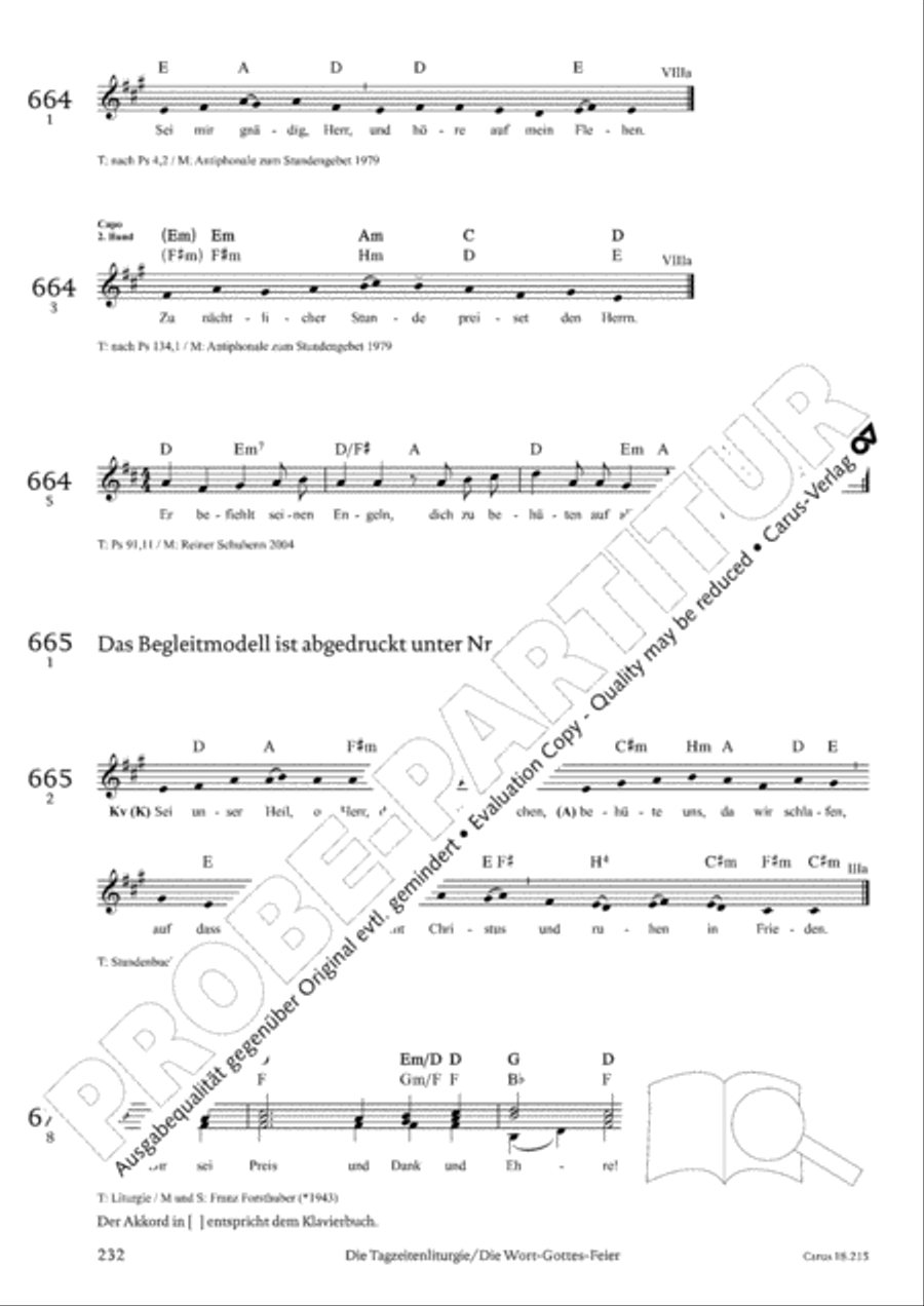 Gitarrenbuch zum Gotteslob Guitar scores gallery preview page 216