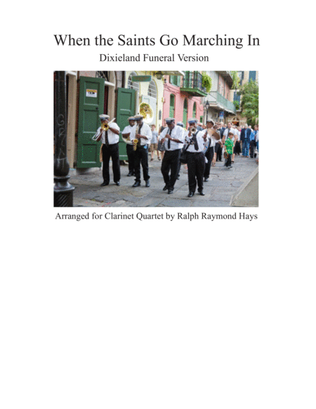 Book cover for When the Saints Go Marching In (for clarinet quartet)