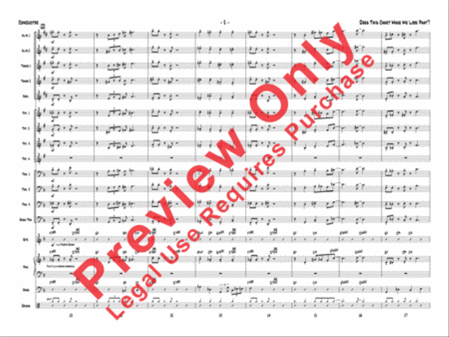 Does This Chart Make Me Look Phat? Jazz Ensemble scores gallery preview page 23