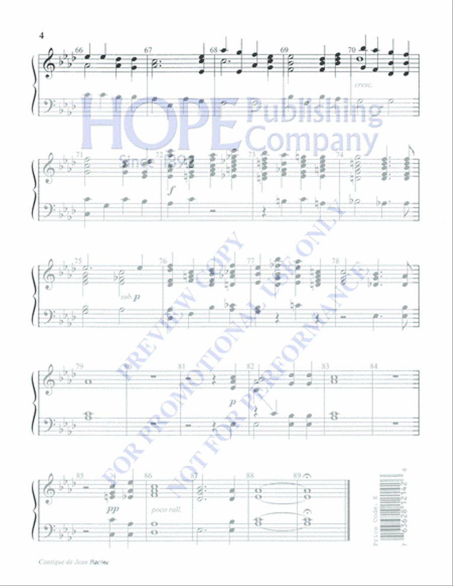 Cantique de Jean Racine Cantique de Jean Racine 5-Octaves scores gallery preview page 4