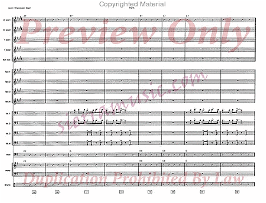 Emancipation Blues Emancipation Blues Big Band scores gallery preview page 15