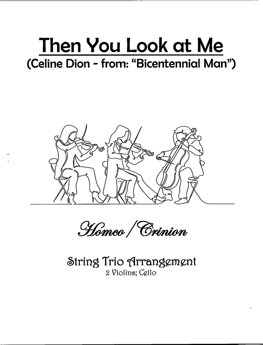 Then You Look At Me String Trio scores gallery preview page 1
