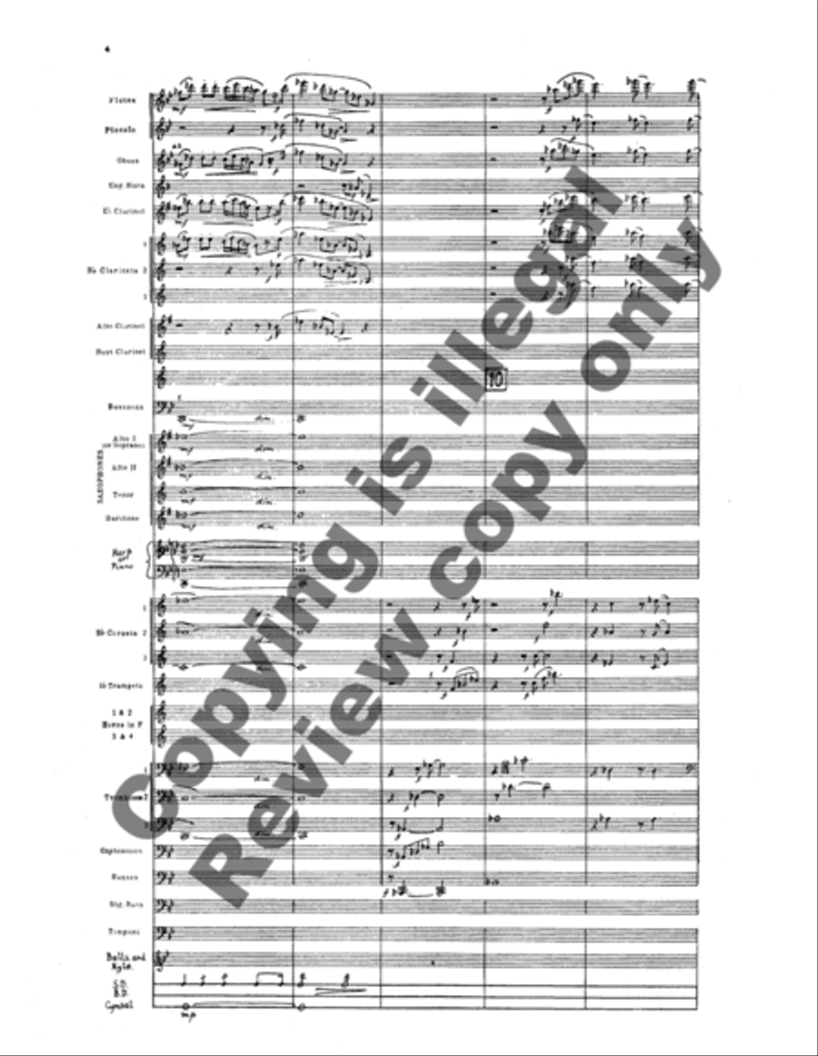 Fiesta Processional (Study score) Concert Band scores gallery preview page 4