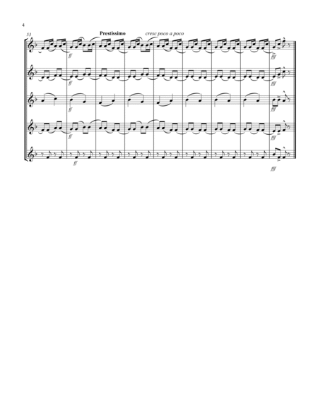 Russian Dance ("Trepak") (from "The Nutcracker Suite") (F) (Oboe Quintet)