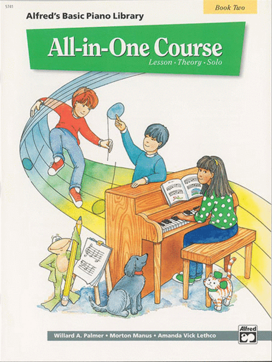 Alfred's Basic All-in-One Course, Book 2 Piano Method scores gallery preview page 1