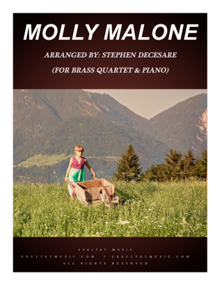 Book cover for Molly Malone (for Brass Quartet and Piano)