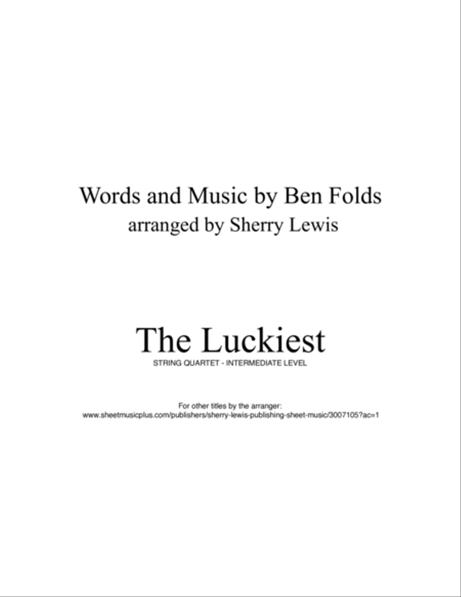 The Luckiest String Quartet scores gallery preview page 2