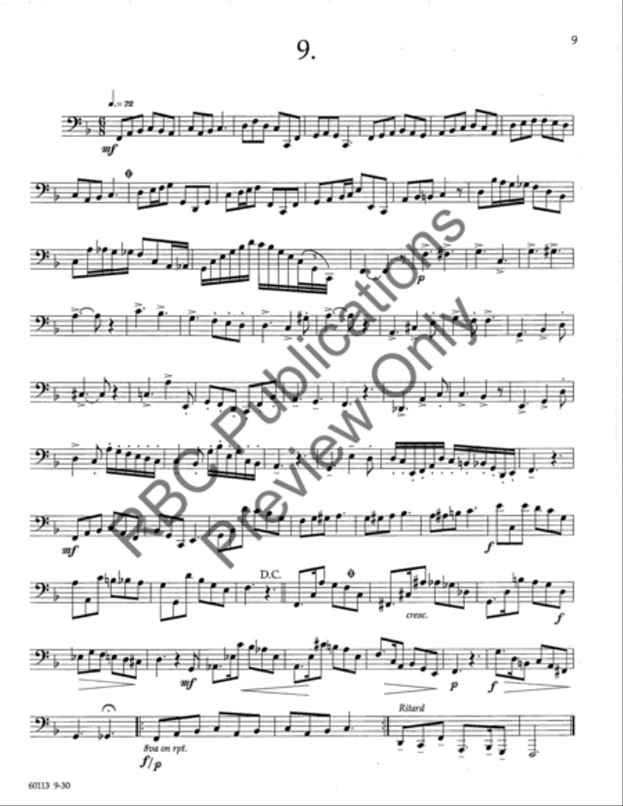 Technical Studies For Bass Trombone Choir scores gallery preview page 12