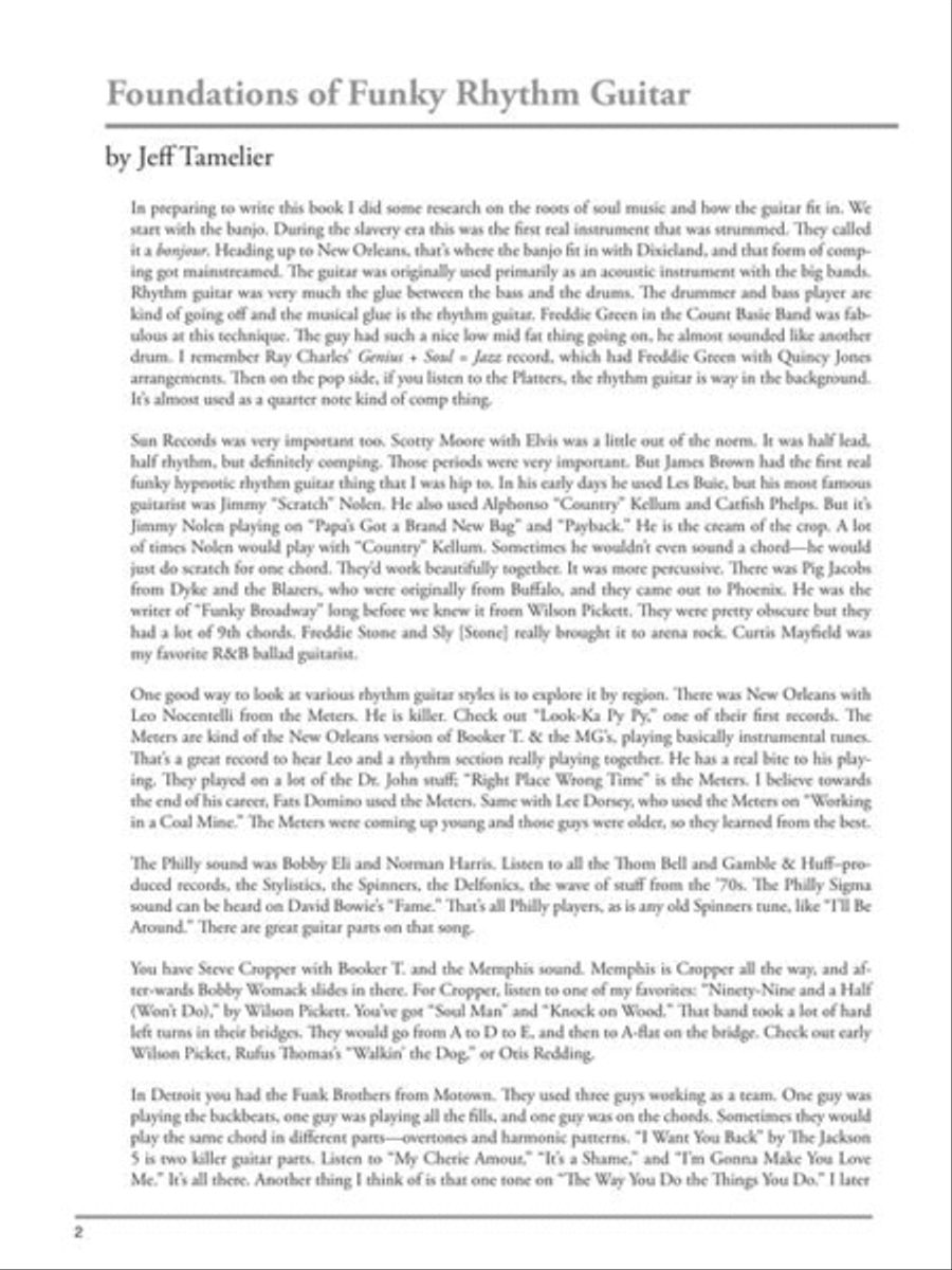 Learn Funk Guitar with Tower of Power's Jeff Tamelier Electric Guitar scores gallery preview page 4